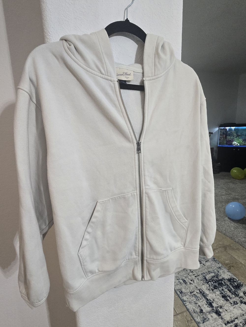 Universal Thread Cream Zip Hoodie Jacket